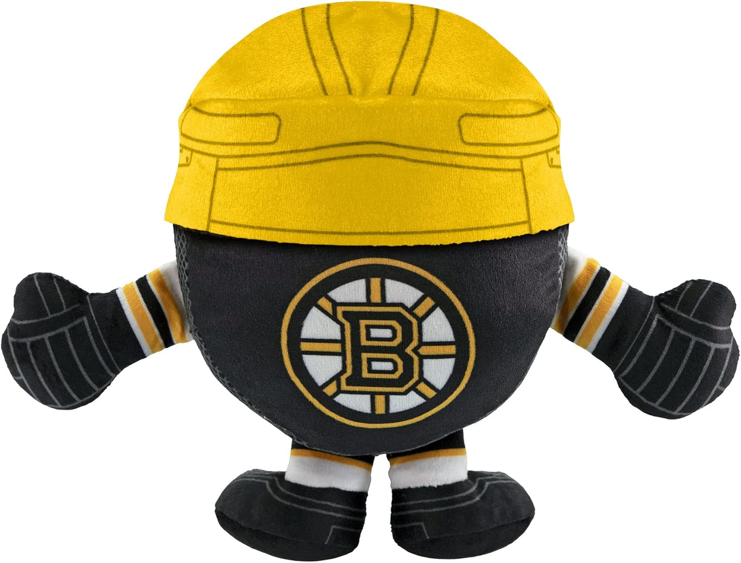 Bleacher Creatures Boston Bruins 8" Kuricha Hockey Puck Sitting Plushies- Soft Chibi Inspired Plush
