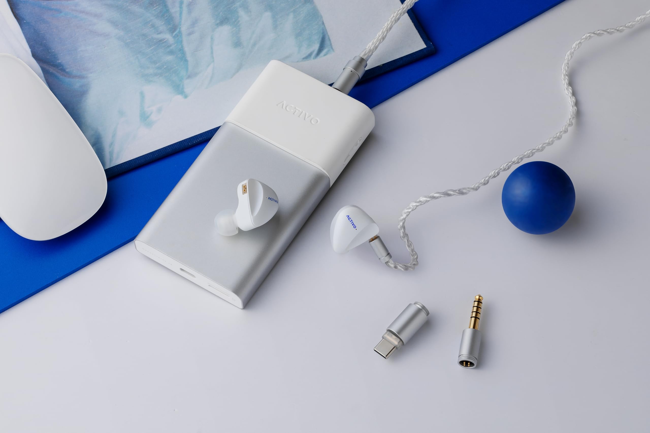 Activo Scoop 5 Driver Hybrid In-Ear-Kopfhörer, Weiß
