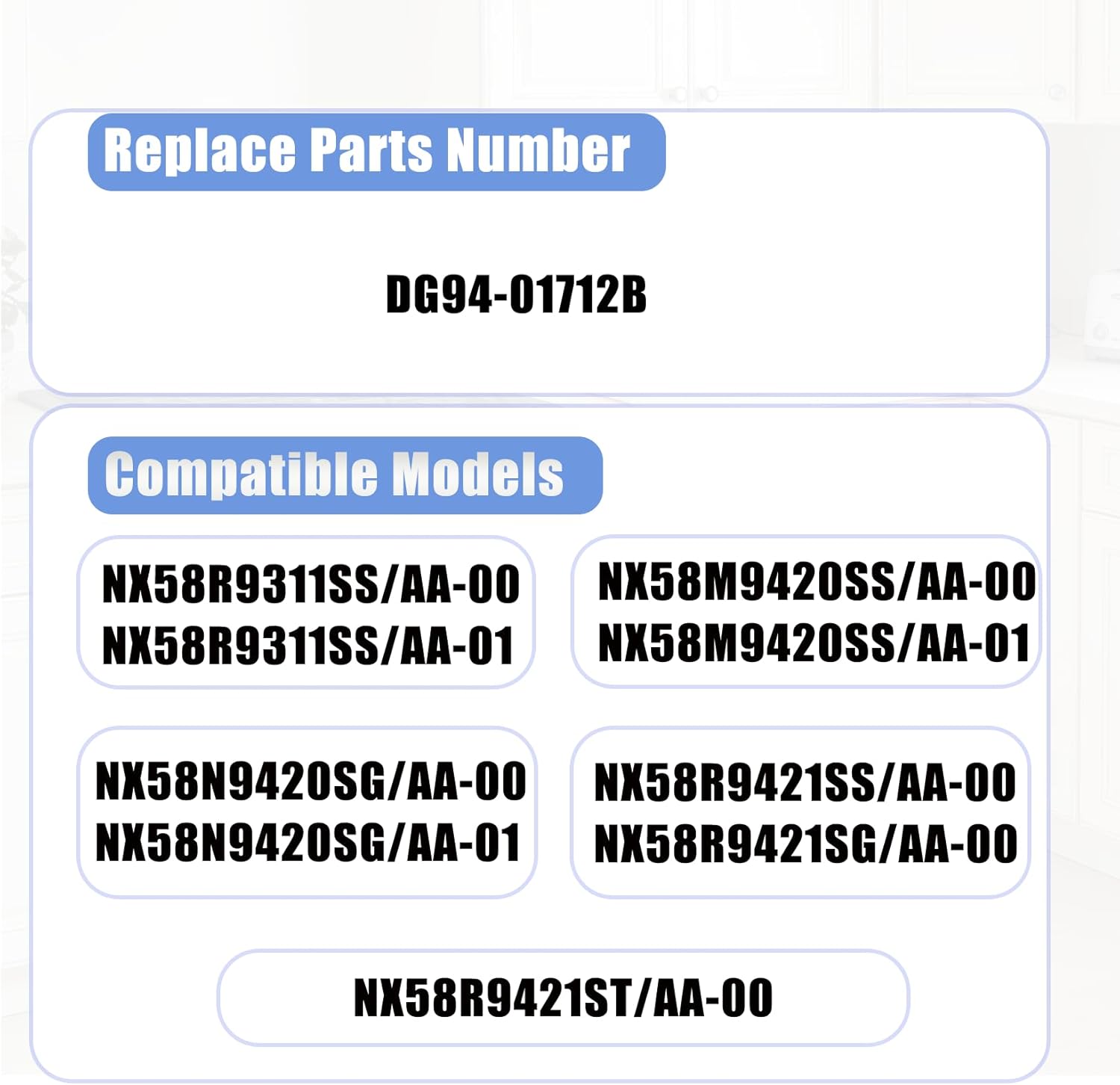 Sieri NX58R9311SS NX58M9420SS NX58R9421SS NX58R9421SG NX58N9420SG NX58R9421ST Knobs for Samsung Gas Stoves Replaces DG94-01712B, 5-Piece Burner Knob Set