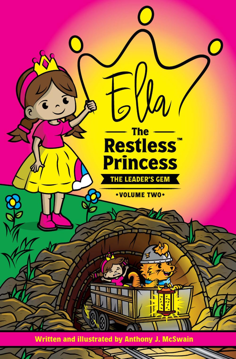 Ella the Restless Princess - The Leader's Gem: An Illustrated Chapter Book for Children to Read and Color