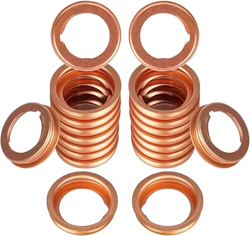 Miniatura 15 de 20 piezas M16 junta de tapón de drenaje de aceite arandela de aplastamiento compatible con Subaru Outback Legacy Impreza Forester BRZ XV Crosstrek