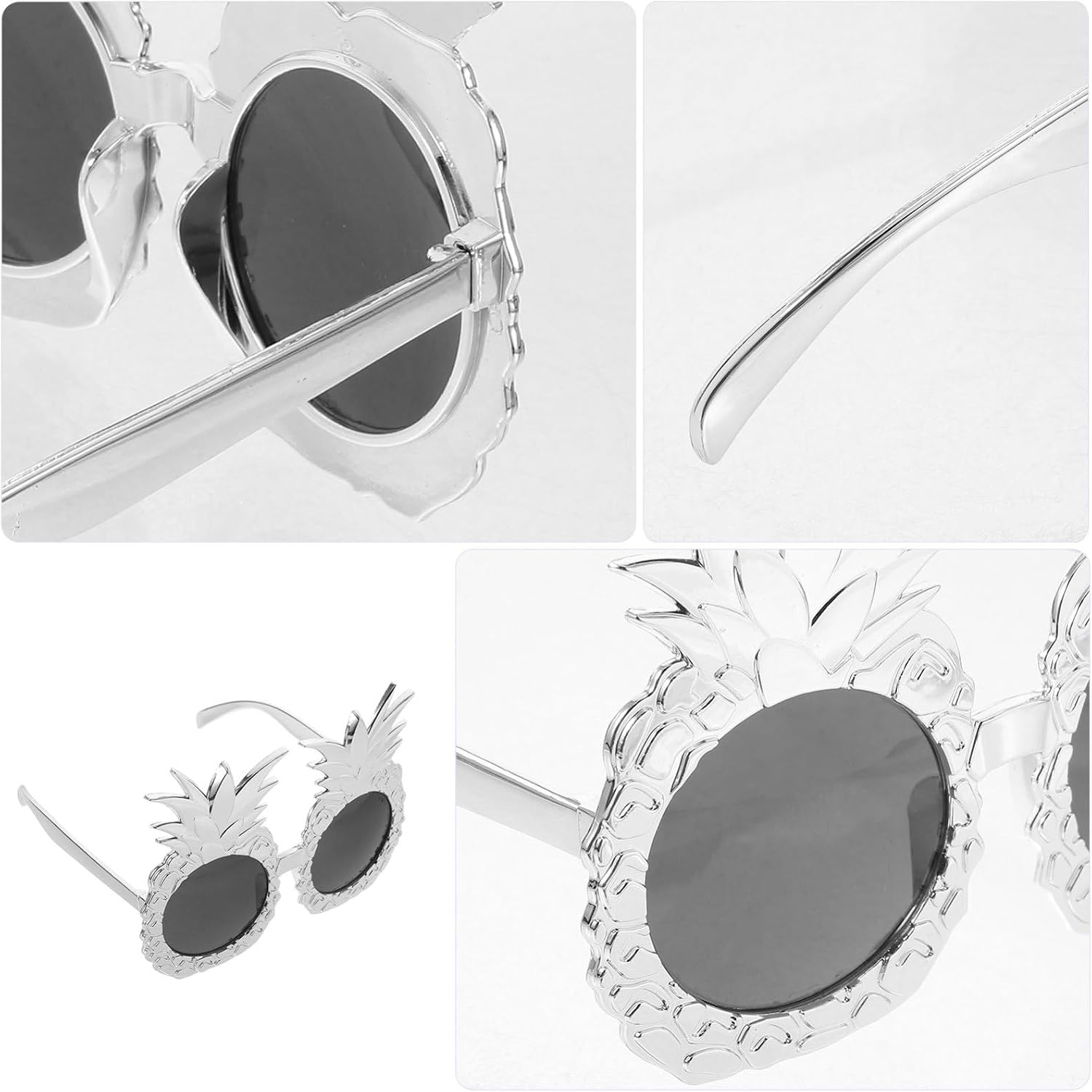 Pineapple Themed Sunglasses for Tropical Parties Funny Pineapple Eyewear for Beach Pool Events Lightweight Design for Unisex Wear Lenses for