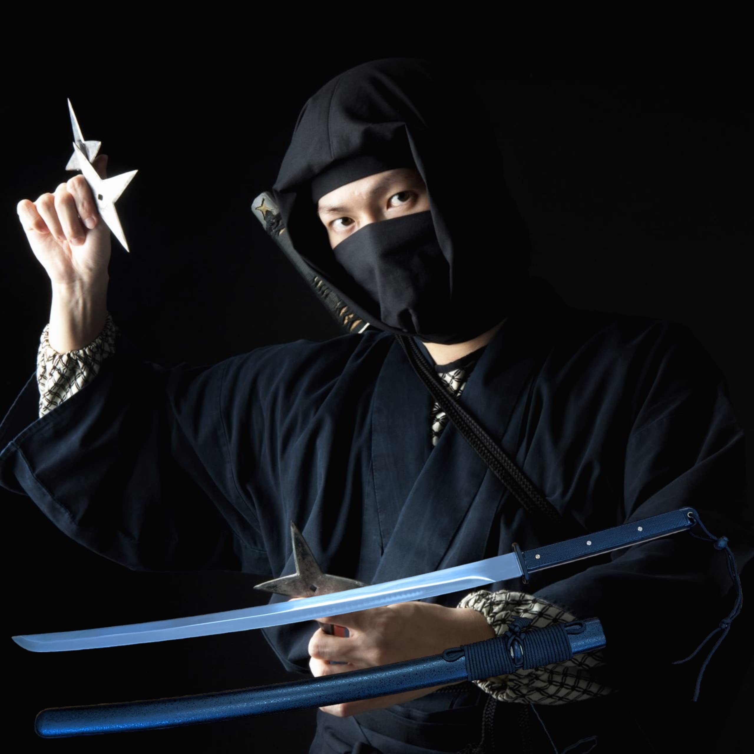 Japanisches Katana Schwert 95 cm Samurai Schwert Echt Stahl 1045 Full Tang Konstruktion mit Scheide