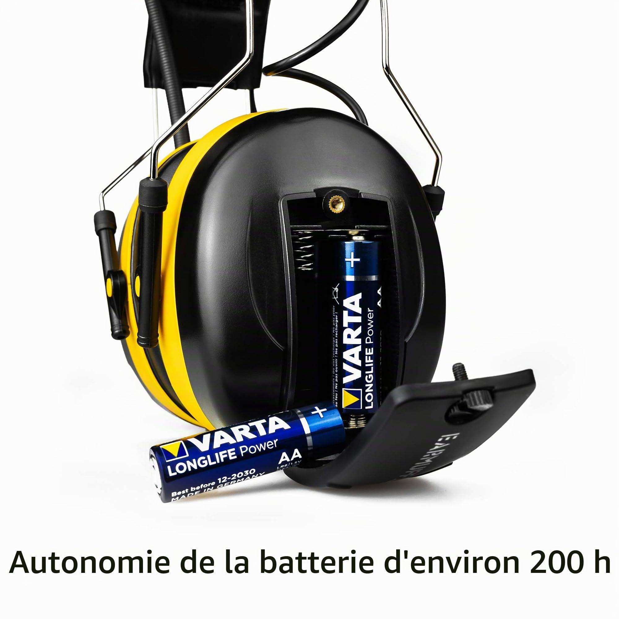 Casque antibruit « EARMUFF » et casque audio - Radio AM/FM, MP3 et téléphone portable