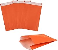Vista 27 de Restaurantware Bag Tek - Bolsas de papel de 5 x 3 x 8.75 pulgadas para aperitivos, 100 bolsas desechables para papas fritas, a prueba de grasa