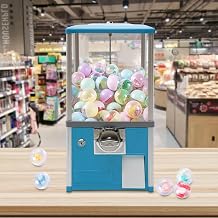 Machine Gashapon Machine Gacha Machine Gumball Machine Candy Machine,for Game Stores and Retail Stores for 4.5-5.5cm Ball,Red,Gachapon MachineBlue