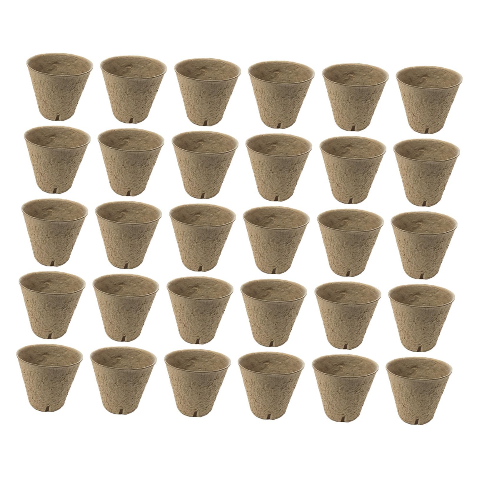 HANABASS Coppette Biodegradabili per Semina 8 Cm con Apertura, 100 Pz Vasi per Coltivazione Piantine da Giardino