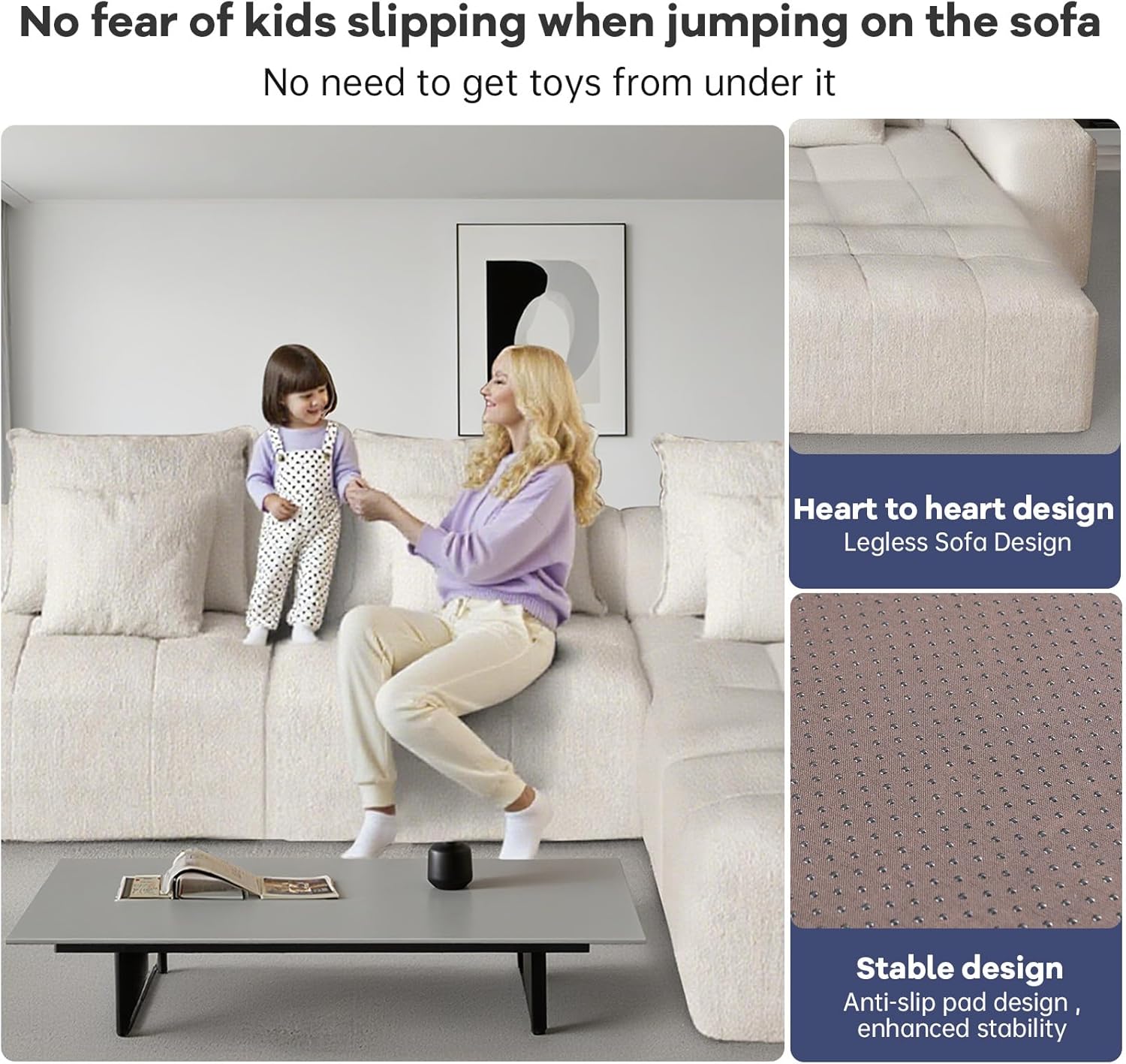 172.84" Modular Sectional Sofa for Living Room,No Assembly Required,Soft as Clouds,Chenille Fabric Couch,Oversized Sectional Sofa,Deep seat Sofa with Wide armrests