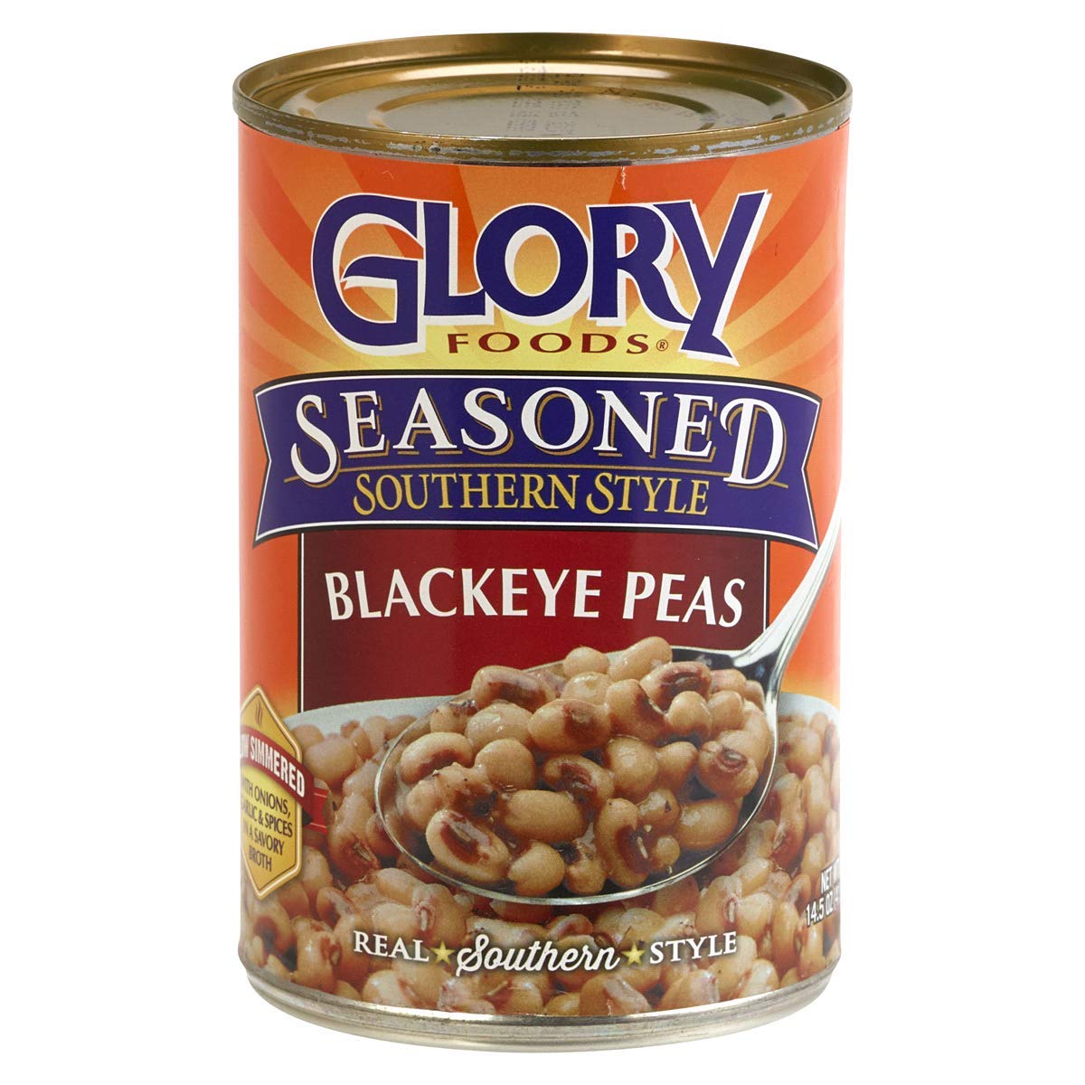 Glory Foods, Seasoned, Blackeye Peas, 15 oz (Pack of 3)