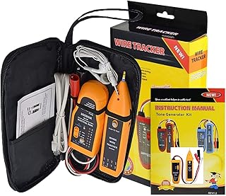 iMBAPrice Wire Tracker for Network (RJ45) UTP/STP/Cat5/Cat6 and Telephone (RJ11) Line Finder Diagnose Tone Tracer Cable Tester