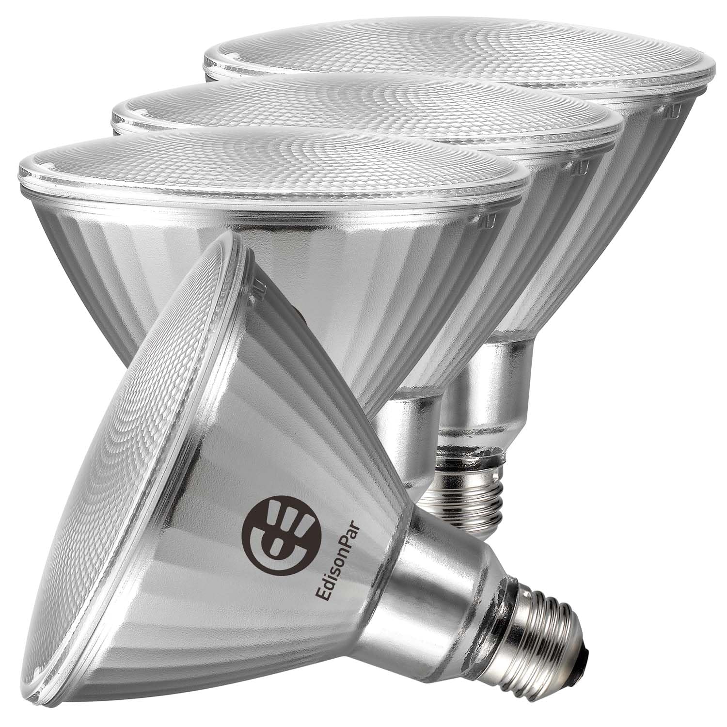 EdisonPar Full-Glass PAR38 LED Flood Light Bulbs Outdoor/Indoor