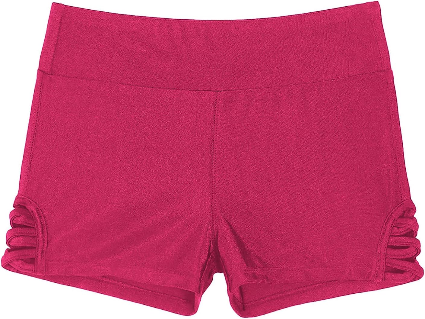 TTAO Kid Girls Gymnastic Booty Shorts Ballet Dance Short Tumbling Athletic Gymnastics Running Cycling Biker Shorts