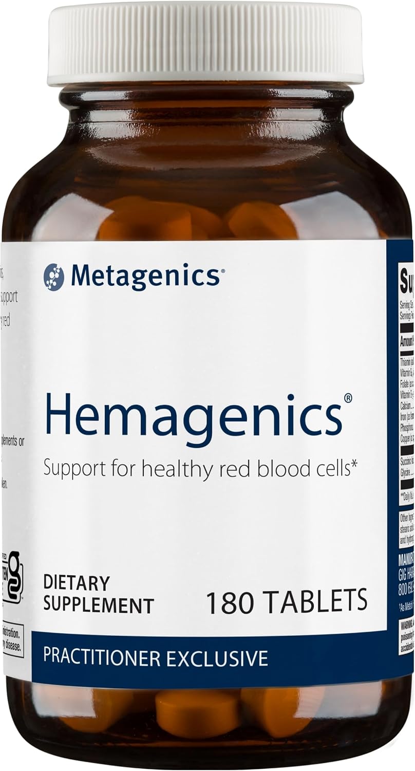 Metagenics Hemagenics - Iron Supplement - Non-Constipating - Vitamin B12, B6 &amp; Folate - Supports Formation &amp; Maintenance of Healthy Red Blood