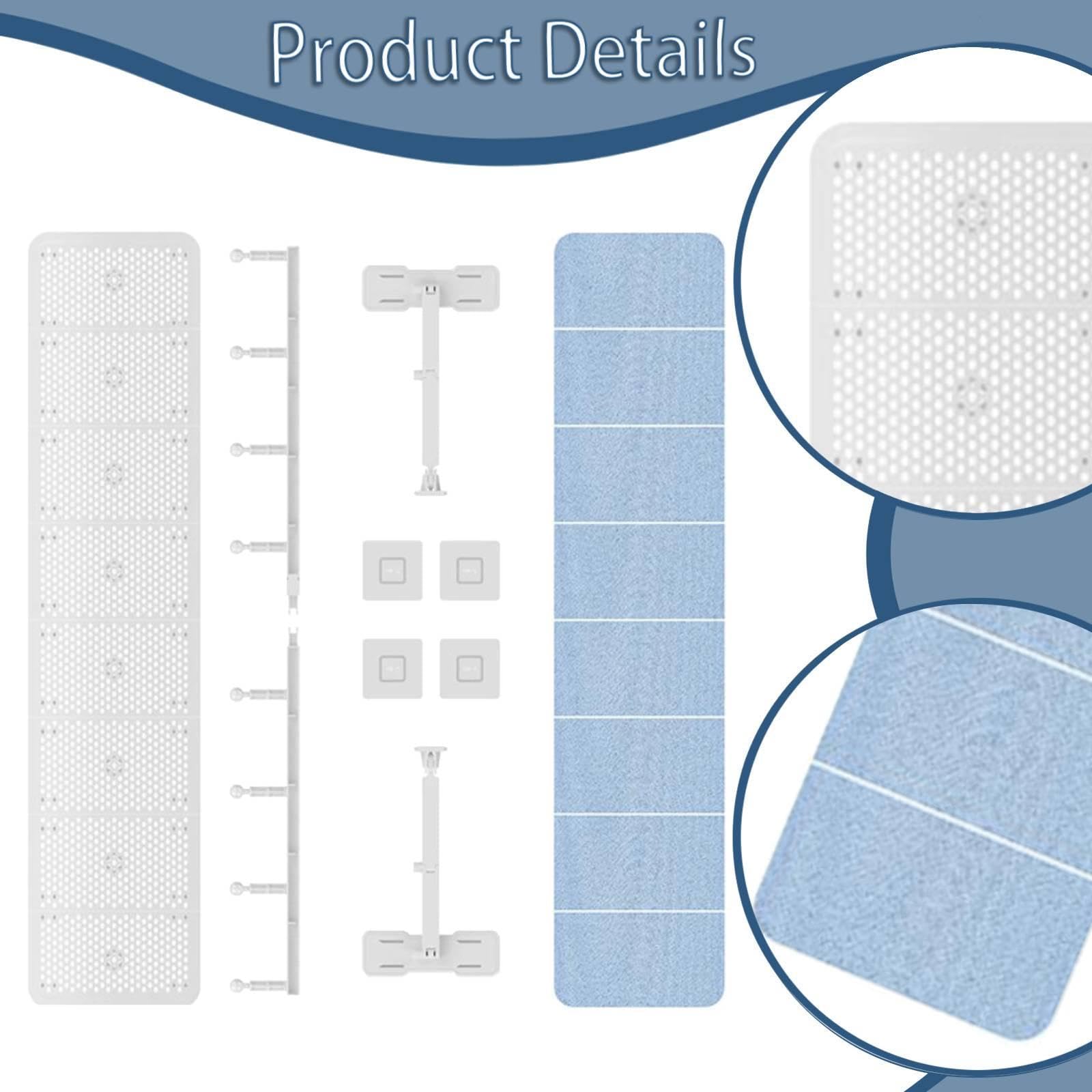 KESOTO Deflettore Verticale Rotondo per condizionatore d', Piastra Guida, Accessorio per condizionatore d' per casa e Ufficio, 20x120 Cm