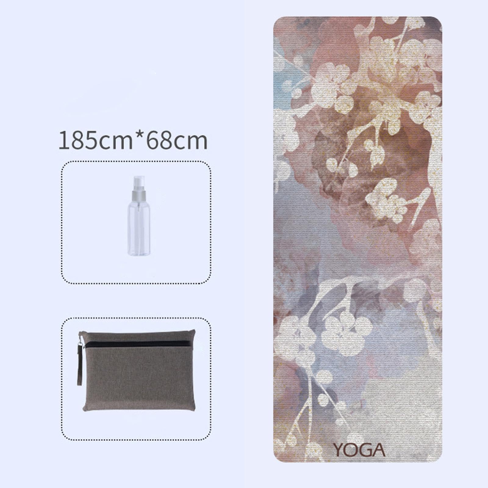 Tappetino Suede Tappetino Pilates Antiscivolo Esercizio Palestra Morbido Traspirante Leggero Imbottito Donna Uomo Casa Campeggio Viaggi Studio