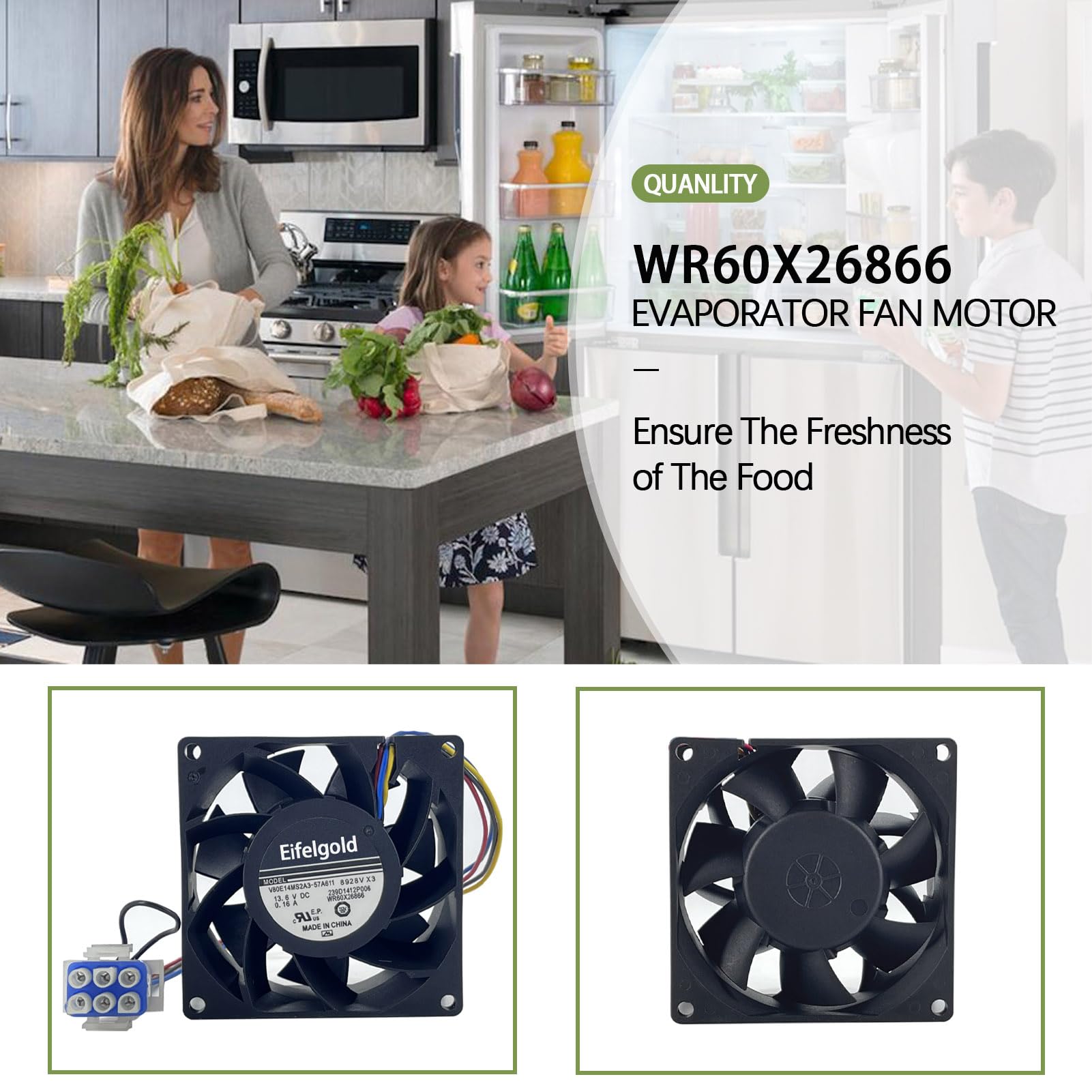 Amazon.com: Upgraded WR60X26866 Fridge Evaporator Fan Motor