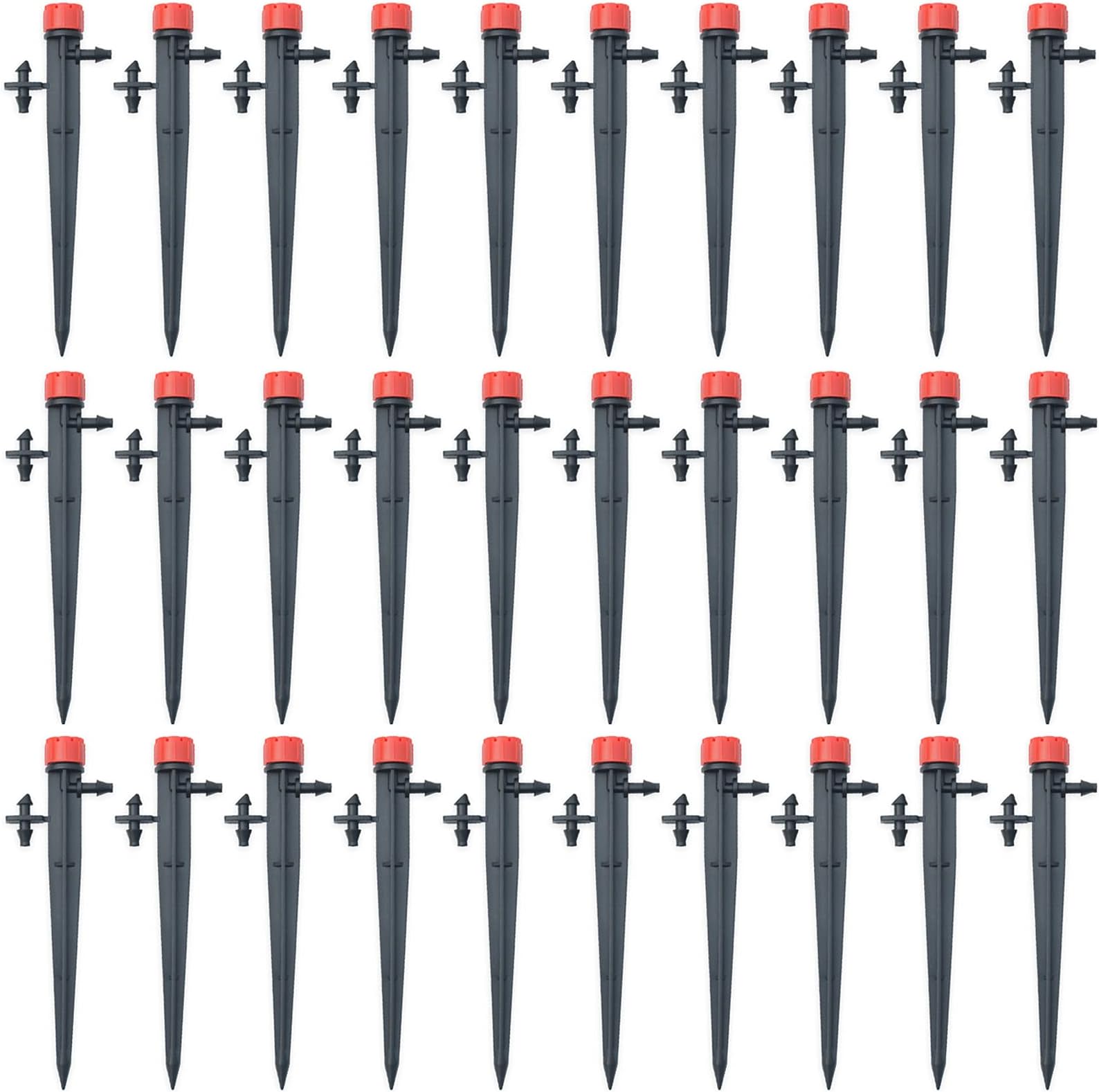 Jardibric Set 10 Gocciolatori Regolabili In Linea – 0-6 L/h A 1 Bar – Irrigazione A Goccia - 4