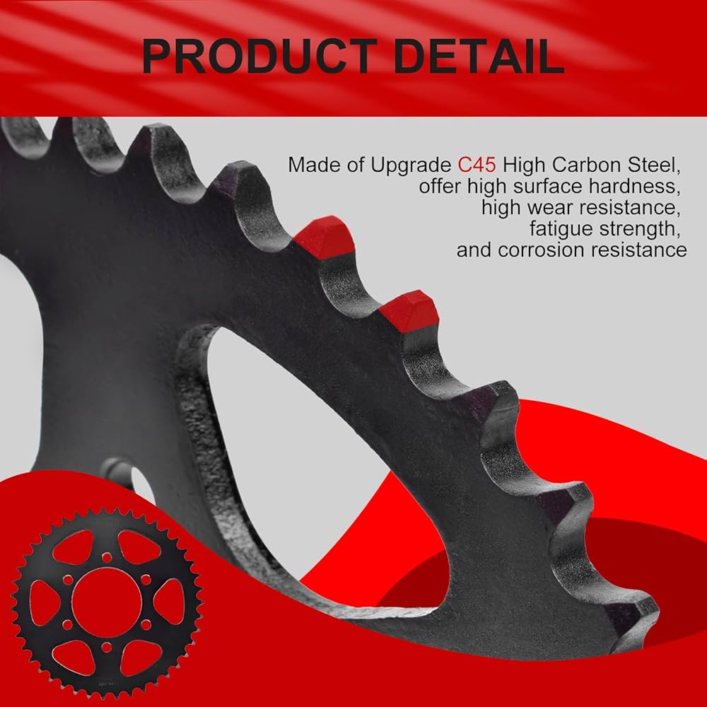 3個 Amazon.com: Chain & 15/39 Tooth Sprocket Set fits - ZX600A