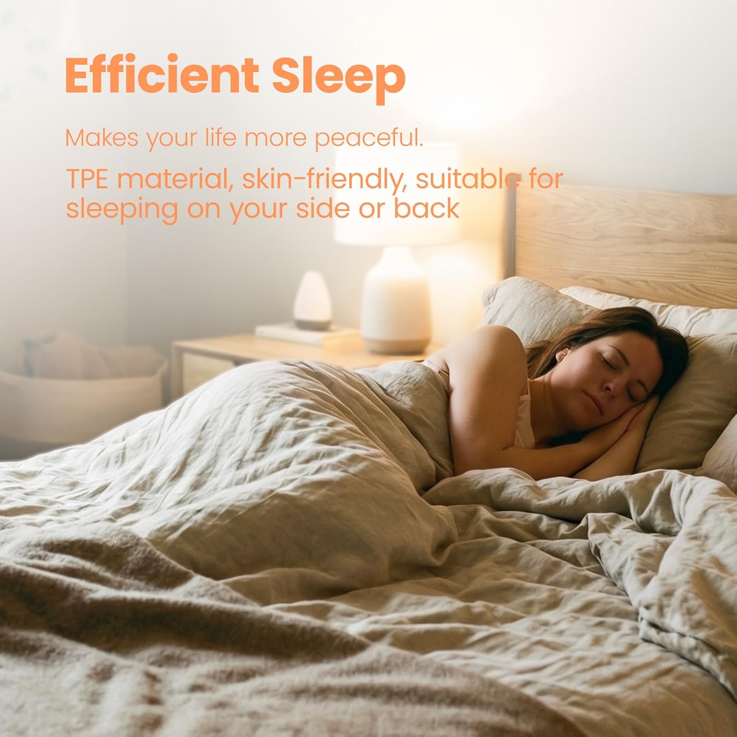 ZEROPLUS Ear Plugs for Sleeping Side Sleeper,Comfortable Ear Plugs for Noise Reduction-26 dB, 360 Rotating Fit&3 Adjustable Sizes, Ideal for Sleep,Focus,Travel and Those Sensitive to Noise