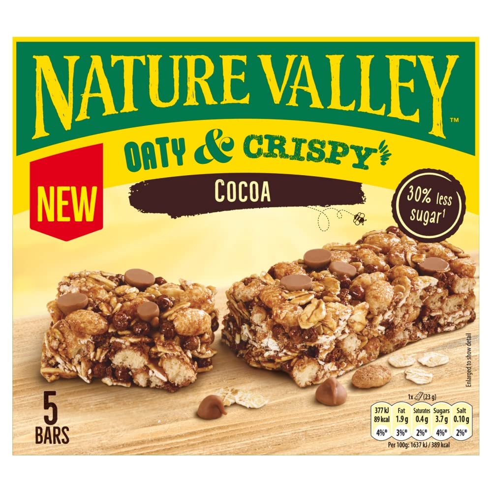 Nature ValleyOaty & Crispy Cocoa Bars 5 x 23g (115g)
