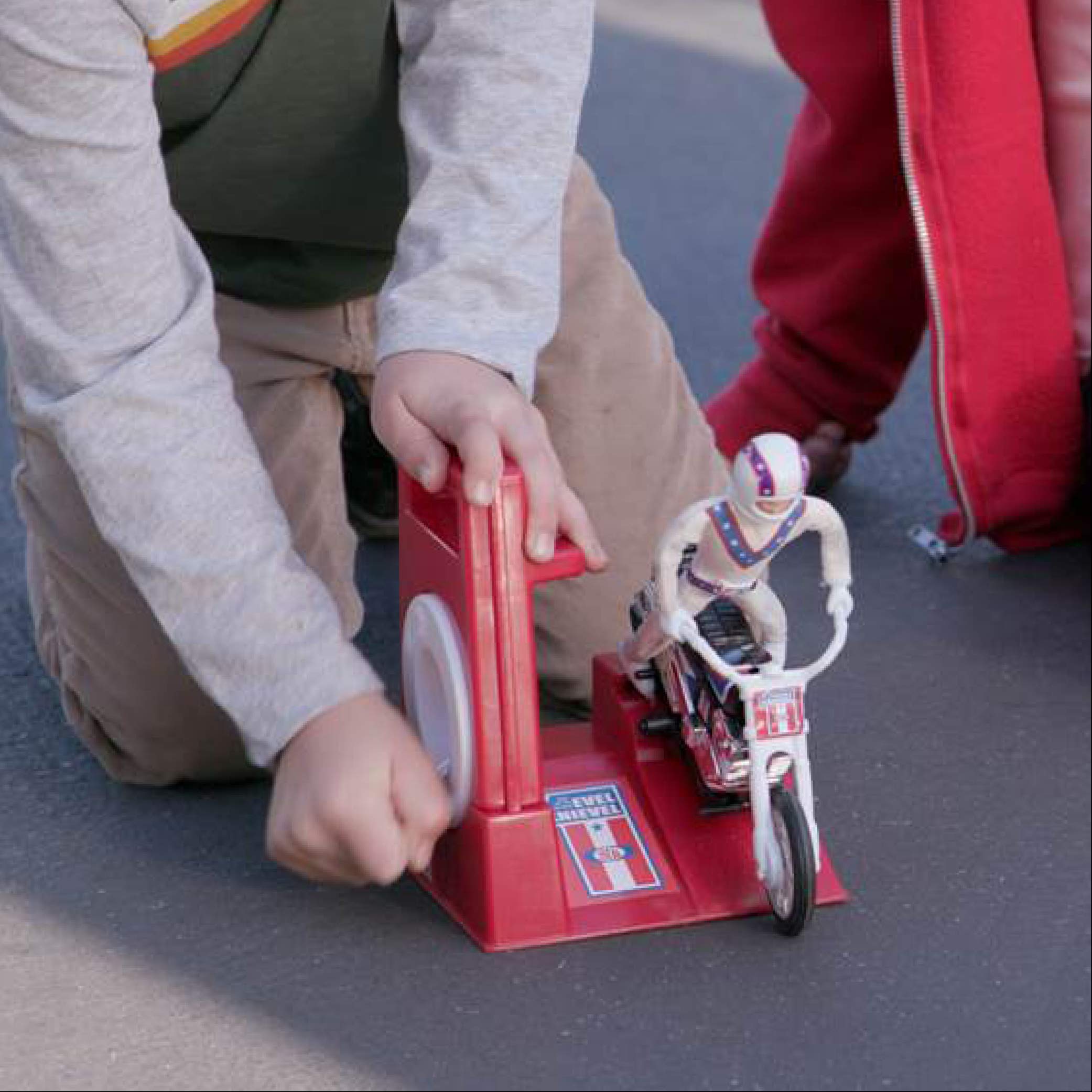 Evel Knievel Stunt Cycle The Amazing Wind Up and Go Action Toy