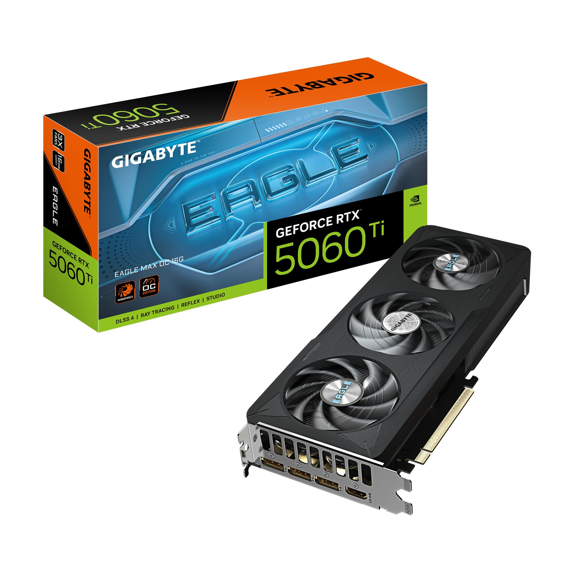 GIGABYTE VGA NVIDIA 16GB GDDR7 RTX5060TI EAGLE MAX OC GV-N506TEAGLEMAX OC-16GD