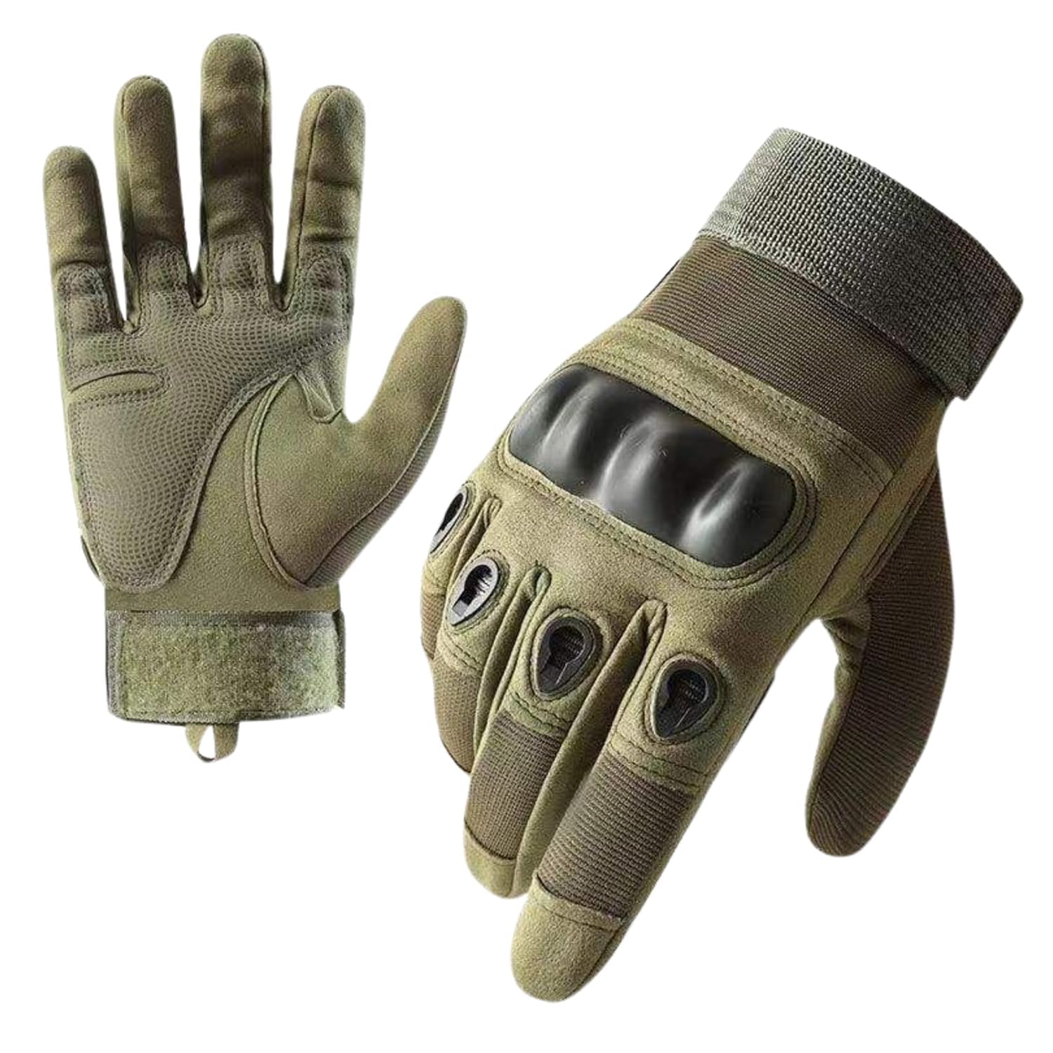 Full Finger Tactical Riding Gloves – Anti-Slip Grip, Durable & Breathable for Motorcycle, Cycling, Outdoor Sports for Men, Women (Green, L) Full Finger Tactical Riding Gloves – Anti-Slip Grip, Durable & Breathable for Motorcycle, Cycling, Outdoor Sports for Men, Women (Green, L)