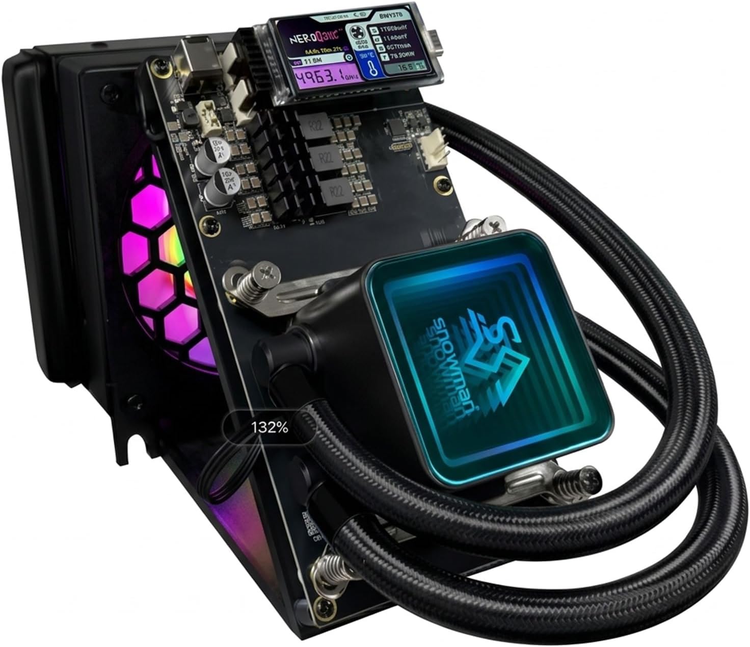 NerdQaxe++ Hydro 4.8TH/S 75W Bitcoin Solo Miner - NerdRhino Bitcoin Miner