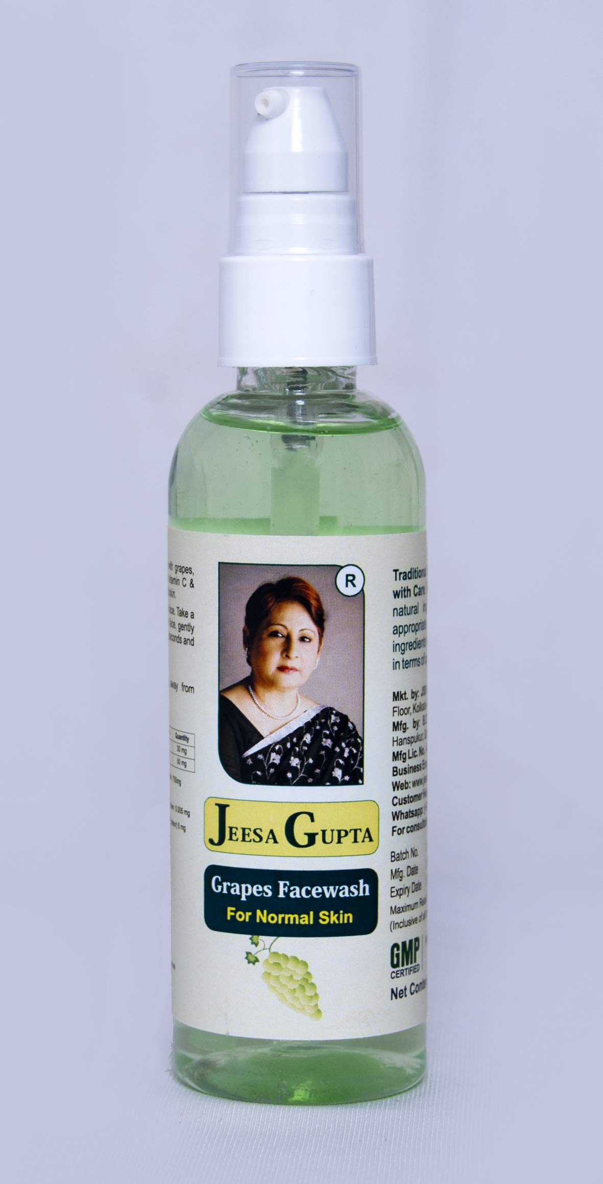 Grapes Face Wash for Normal Skin - 100 ml|30+ Yrs Exp, Traditional Ayurveda Based, Result Oriented Skin Care Products