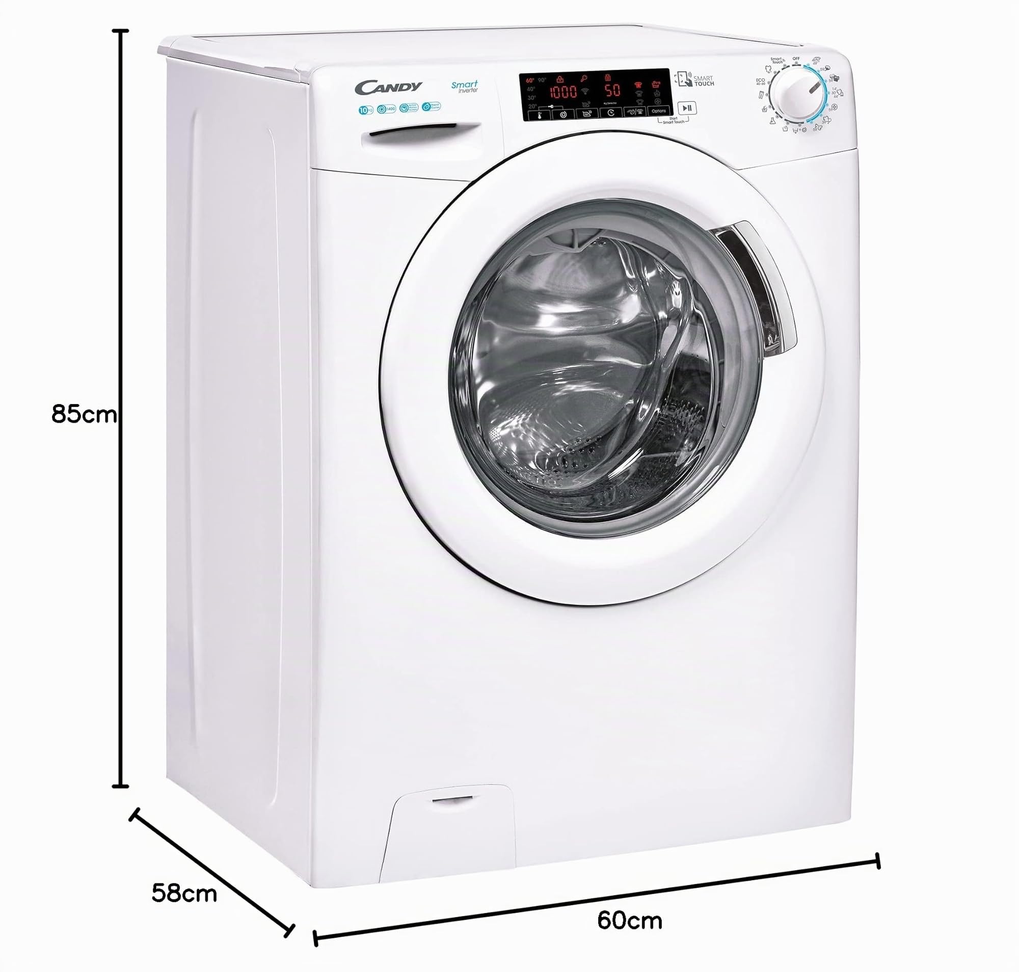 Candy CS 1410TXME/1-S Waschmaschine 10 kg Energieeffizienzklasse A Inverter-Motor