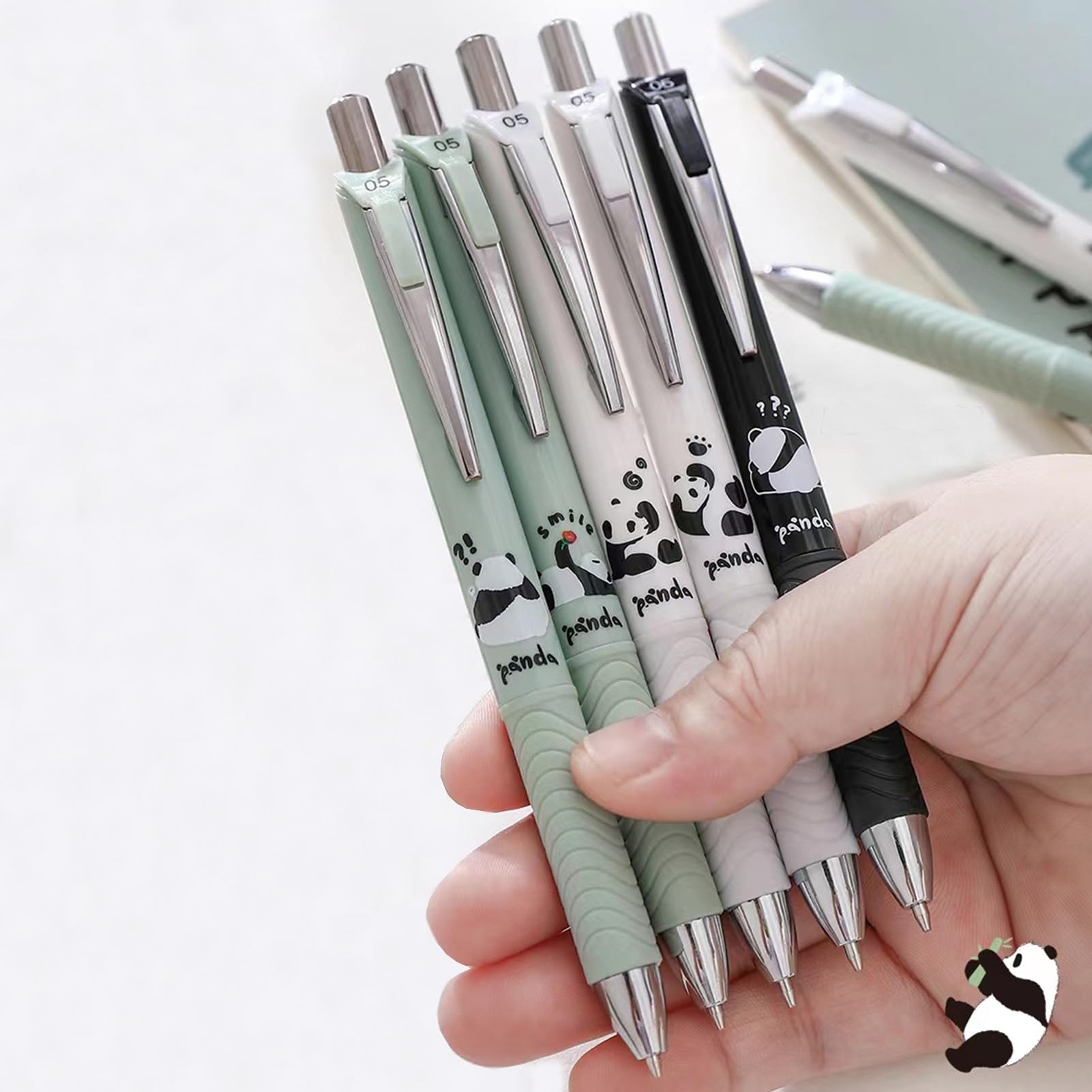 Amazon.co.jp: MOZXIRZ シャープペンシル 6本 0.5mm かわいいパンダ