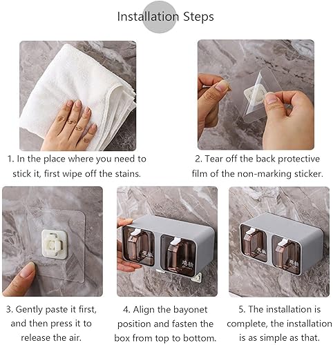 Miniatura 6 de JINYISI Tarros de especias, organizador de especias, tarro de condimentos montado en la pared sin perforar, caja de almacenamiento de condimentos