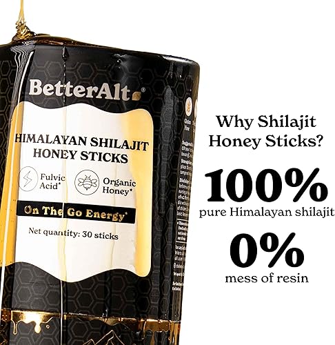 Miniatura 6 de Palitos de shilajit puro del Himalaya con miel orgánica, azafrán  Shilajit fácil de consumir  30 barras para impulso de energía y apoyo