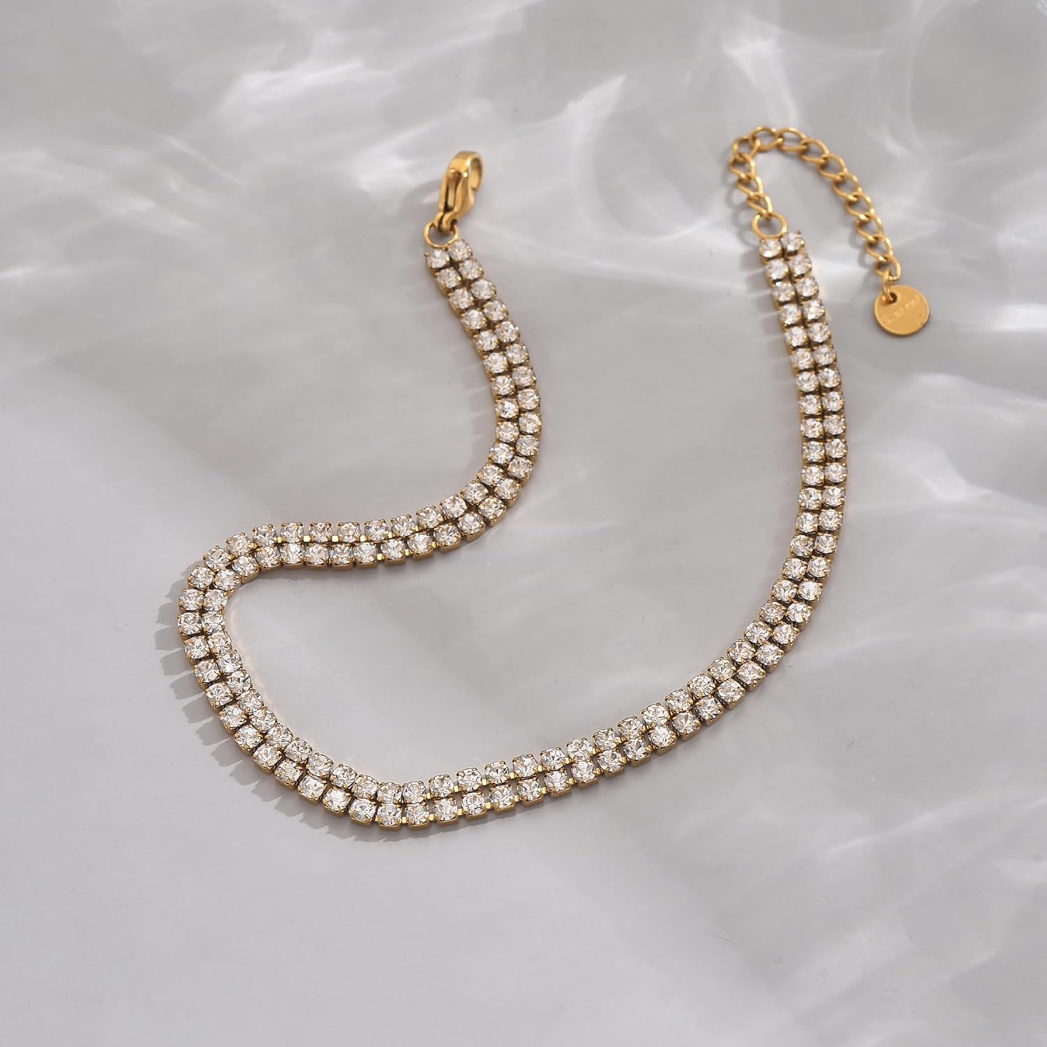 18K Gold Plated Tennis Bracelet for Women 2/3/5mm Cubic Zirconia Adjustable Classic Tennis Bracelet Trendy Wedding Birthday Gift for Her - Image 5