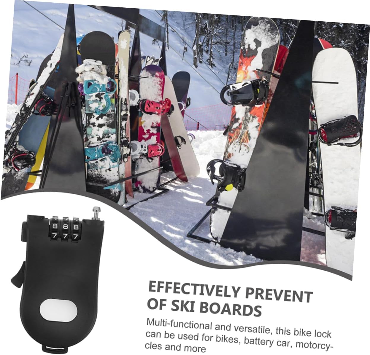 8pcs Coded Lock for Snowboard and Mountain Bike Versatile Security Retractable Cable for Helmets Trolleys and Luggage Lightweight and Design