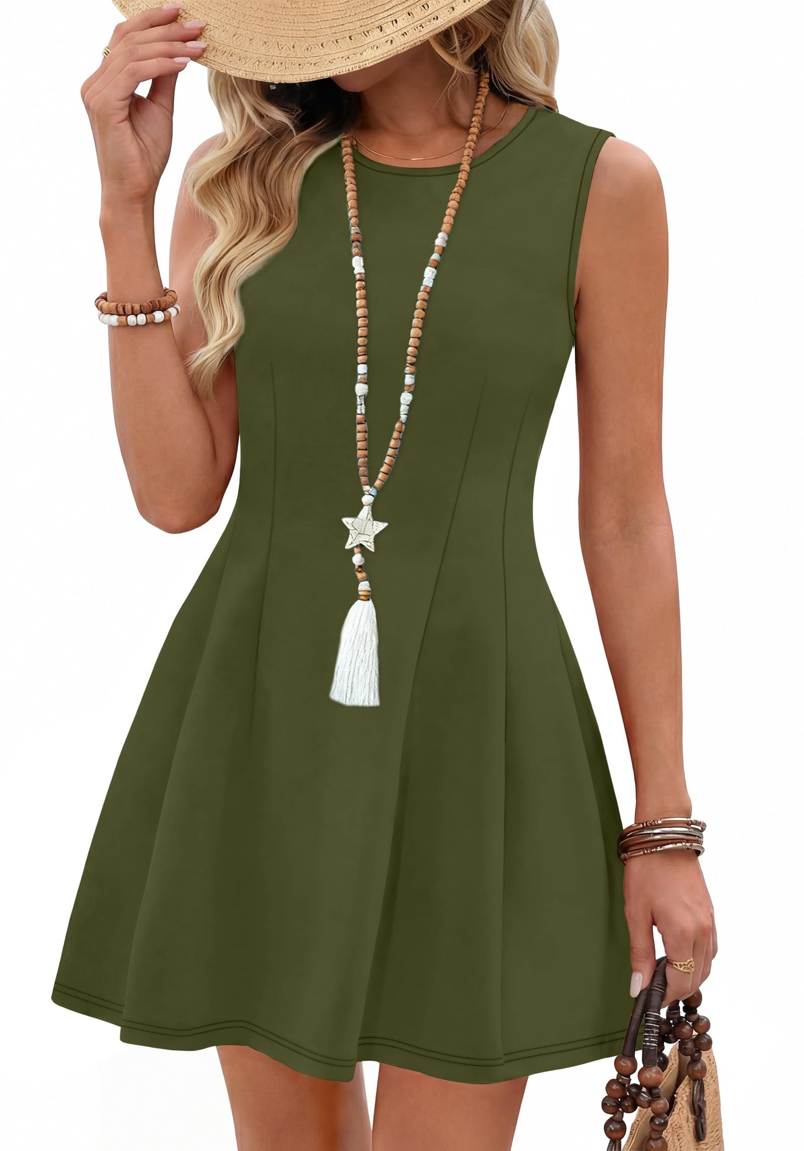 OFEEFAN Summer Dresses for Women 2026 Elegant Cocktail Short Dress — view 12