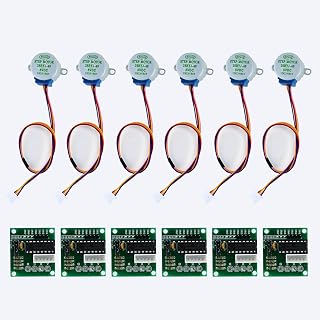6 PCS ULN2003 Stepper Motor Drive Module 28BYJ-48 DC 5V Stepper Motor