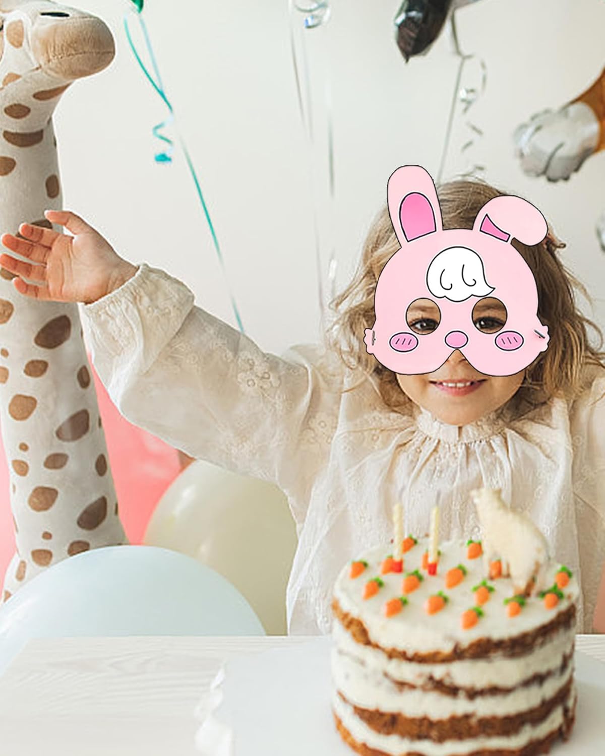 XIPEGPA Color Your Own Paper Animal Masks DIY Blank Masks Craft Art Kits for Cosplay Masquerade Birthday Party Supplies (Animals, 24) - Image 5