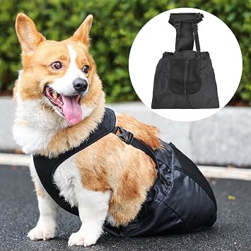 Dog Drag Bag for Paralyzed Rear Legs- Dog Wheelchair Alternative ,Protects Chest and Limbs Medium