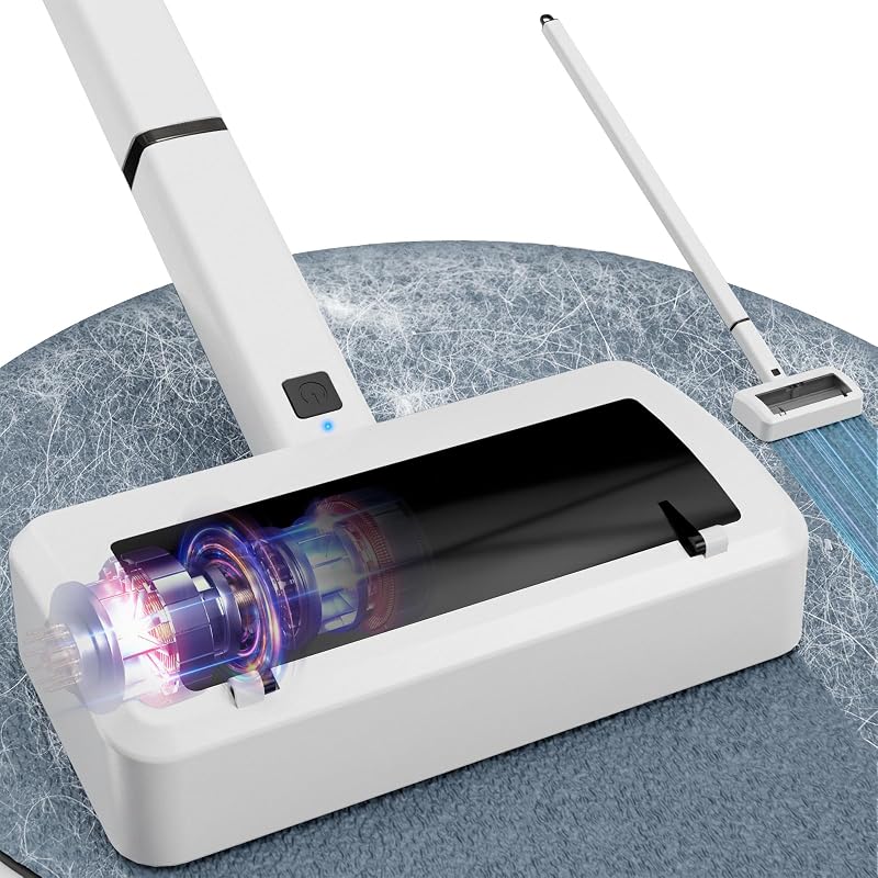 Removedor elétrico de pelos para carpetes, tapetes e móveis Quamkar, recarregável, modelo dasd