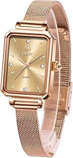 Damenuhr wasserdichte Armbanduhr Edelstahl Mesh Armband Klein Analog