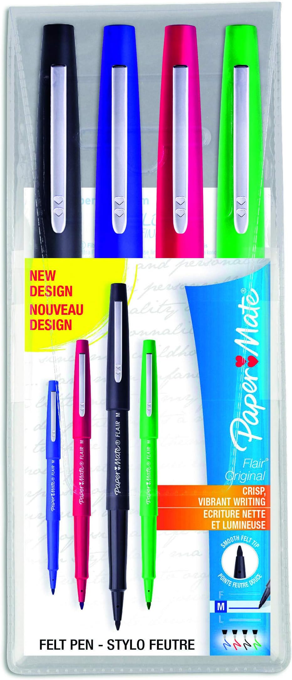 Paper Mate Assorted Standard Colours Flair Original Felt Tip Pen