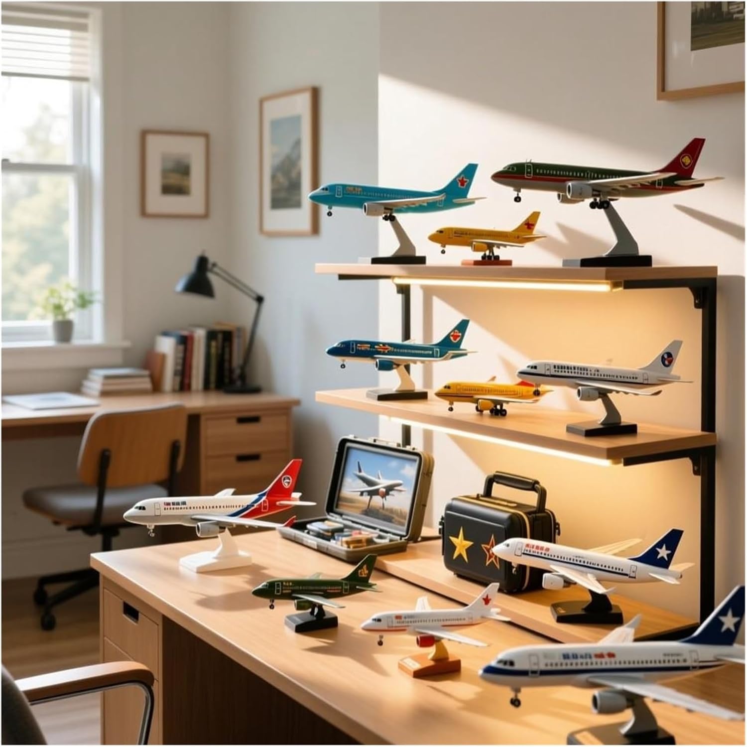 Miniature Scale 20cm for A320 with Landing Gear Alloy Airplane Model Toy Collection Decoration Ornaments Flying Toy Game Kits