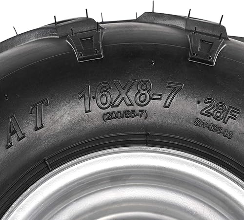 Miniatura 4 de Neumáticos ATV 16X8-7 sin cámara para Go Kart UTV Quad Bike Buggy
