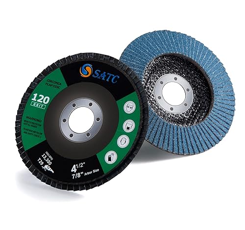 Miniatura 30 de S SATC 20 discos de aleta 4 1/2 para amoladora angular, amoladora de alto rendimiento, disco de aleta 80 grit tipo 29