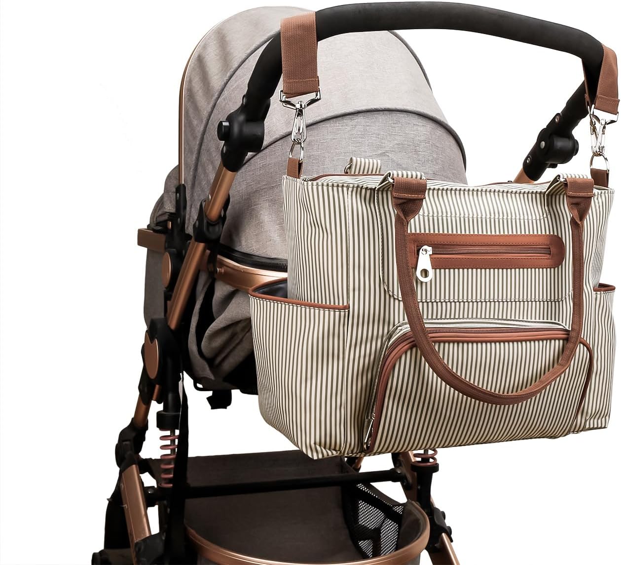 5 PCS Diaper Bags Tote Set for Boy Girls Mom, Large Capacity Baby Bag Multifunctional Maternity Bag for Travel Changing