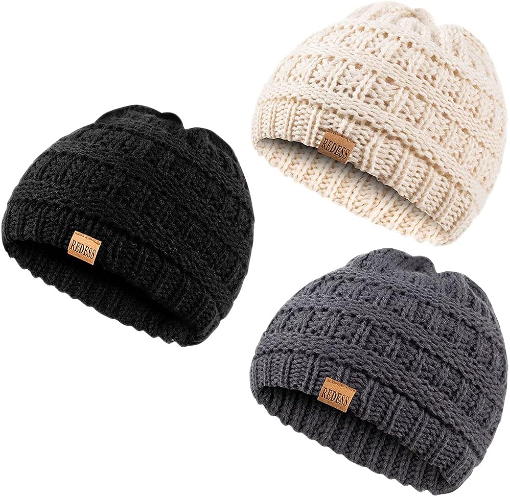 REDESS Baby Kids Winter Warm Hats, Infant Toddler Children Beanie Knit Cap Girls Boys: Clothing, Shoes & Jewelry