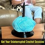 Yarn Support Spinner pour crocheter et tricoter Design compact (assemblage requis)