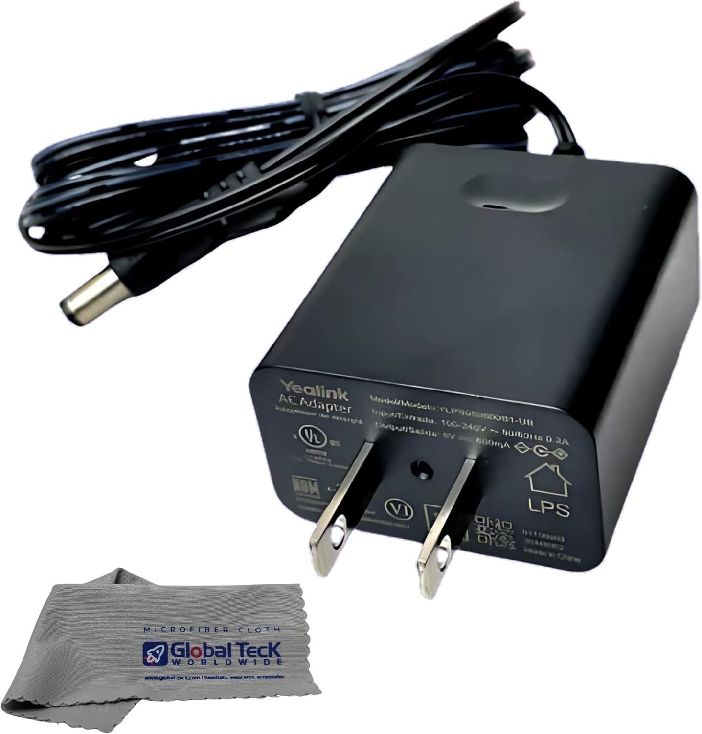 Yealink Phone Power Adapter PS5V2000US – for Yealink Telephones SIP-T29G, T46S T48S, T58A, T58-CAM, T54W, T57W, MP54, MP56 for Teams, MP58 GTW Microfiber Cloth Yealink Phone Power Adapter PS5V2000US – for Yealink Telephones SIP-T29G, T46S T48S, T58A, T58-CAM, T54W, T57W, MP54, MP56 for Teams, MP58 GTW Microfiber Cloth