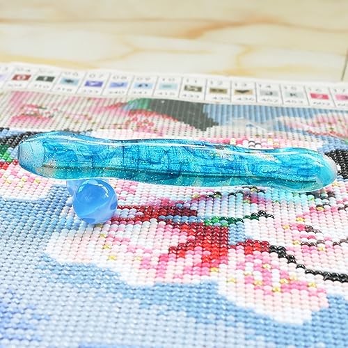 Miniatura 10 de Kit de 17 accesorios y herramientas de pintura de diamantes coloridos, bolígrafo de resina de diamante, 6 ceras de pintura, 6 puntas de acero